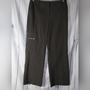 Dalia Gray Pinstripe Y2K Grunge Pants